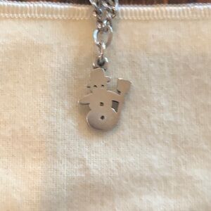 Retired James Avery Sterling Silver Snowman Charm